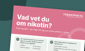 Bild där det står Vad vet du om nikotin